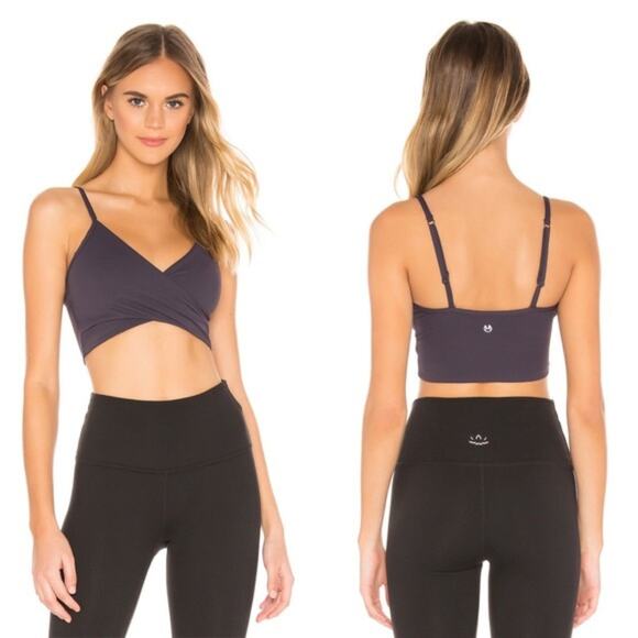 Maaji Crossed Mulberry Sports Bra/Bikini Top Reversible Size Large - Picture 1 of 8